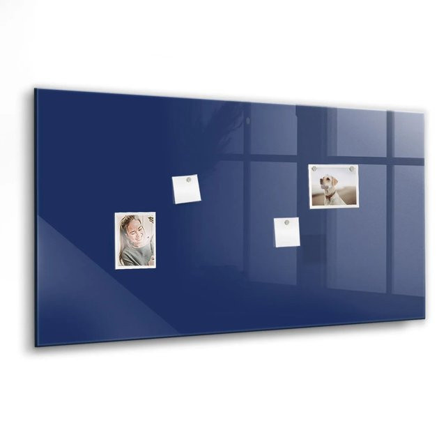 Tulup Magnettafel aus Glas in Marineblau, B/H: 120 x 60 cm - Bild 1