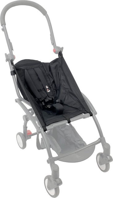 Babyzen Yoyo und Yoyo2 Kissensitz aus Leinen in Schwarz - Bild 1