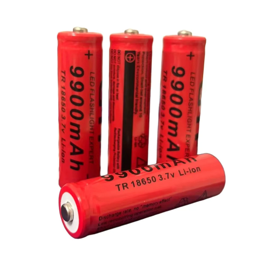 Rscrola 100er-Pack 18650 Li-Ionen-Akkus mit Flachkopf in Rot inklusive universellem Ladegerät - Bild 6