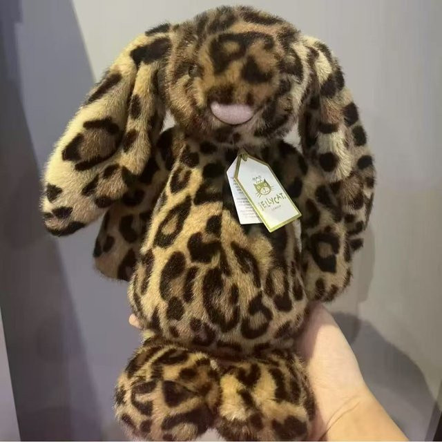 JC Bonnie Kaninchen Plüschtier, mit Blumenohren, Kawaii Kuscheltier - Bild 1