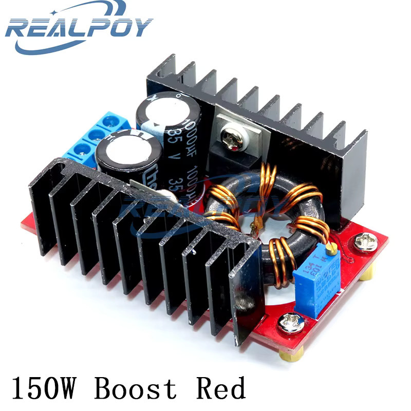 REALPOY DC-DC Boost und Buck Converter Leistungsmodul mit Digital Voltmeter und Amperemeter Dual Display, 150W Boost 9A / 300W Step Down 10A, 0-100V - Bild 2