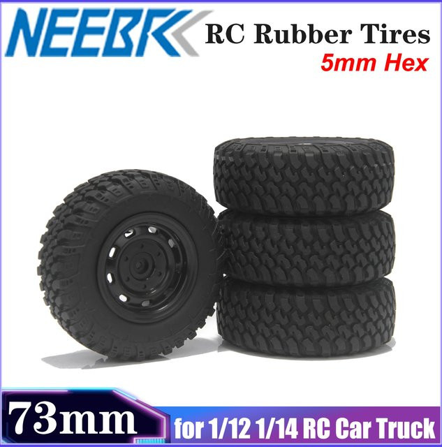 NEEBRC Gummi Reifen, 4-teiliges Set, Schwarz - Bild 1
