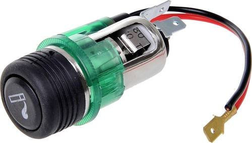IWH Zigarettenanzünder mit Beleuchtung 12V in Schwarz - Bild 1
