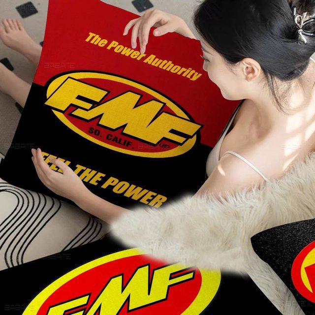 FMF Racing Logo Kissenbezug Schwarz, B/T/H: 45 x 45 x 0 cm - Bild 1