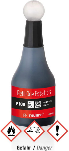 Neuland RefillOne Estatics P100 Nachfülltinte in Schwarz - Bild 1