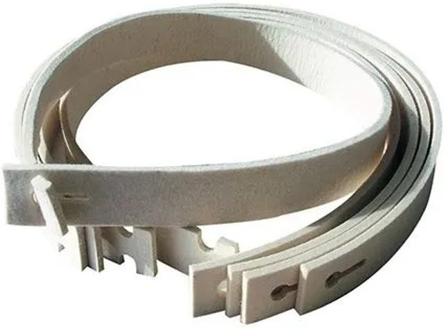 FeNau Polierfilzband aus Filz, weiß, B: 30 mm, L: 600 mm, wiederverschließbar - Bild 1