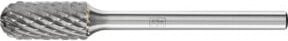 PFERD Hartmetall Frässtift Walzenrund WRC universal mittel fein, Durchmesser: 6 mm, Länge: 13 mm, Schaft-Durchmesser: 3 mm, Farbe: Silber - Bild 1
