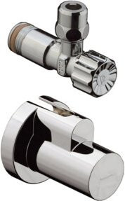 Hansgrohe Eckventil mit Schuber, Abgang G 3/8, Chrom - Bild 1