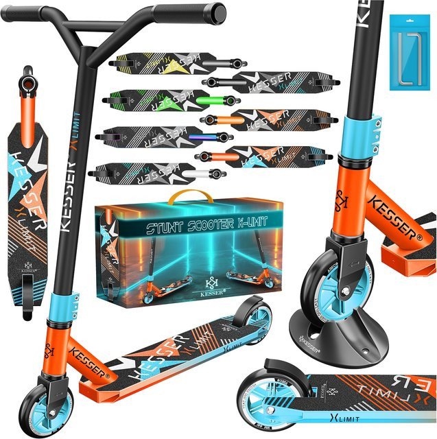 KESSER Funscooter X-Limit Stuntscooter mit 360° Lenkung und PU Rädern - Bild 1