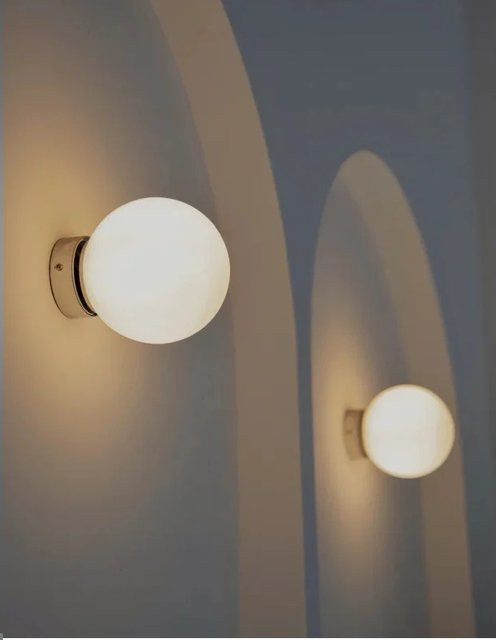 BANMENG Moderne LED Wandleuchte in Weiß mit Kunststoff-Ball für Wohnzimmer und Schlafzimmer - Bild 1
