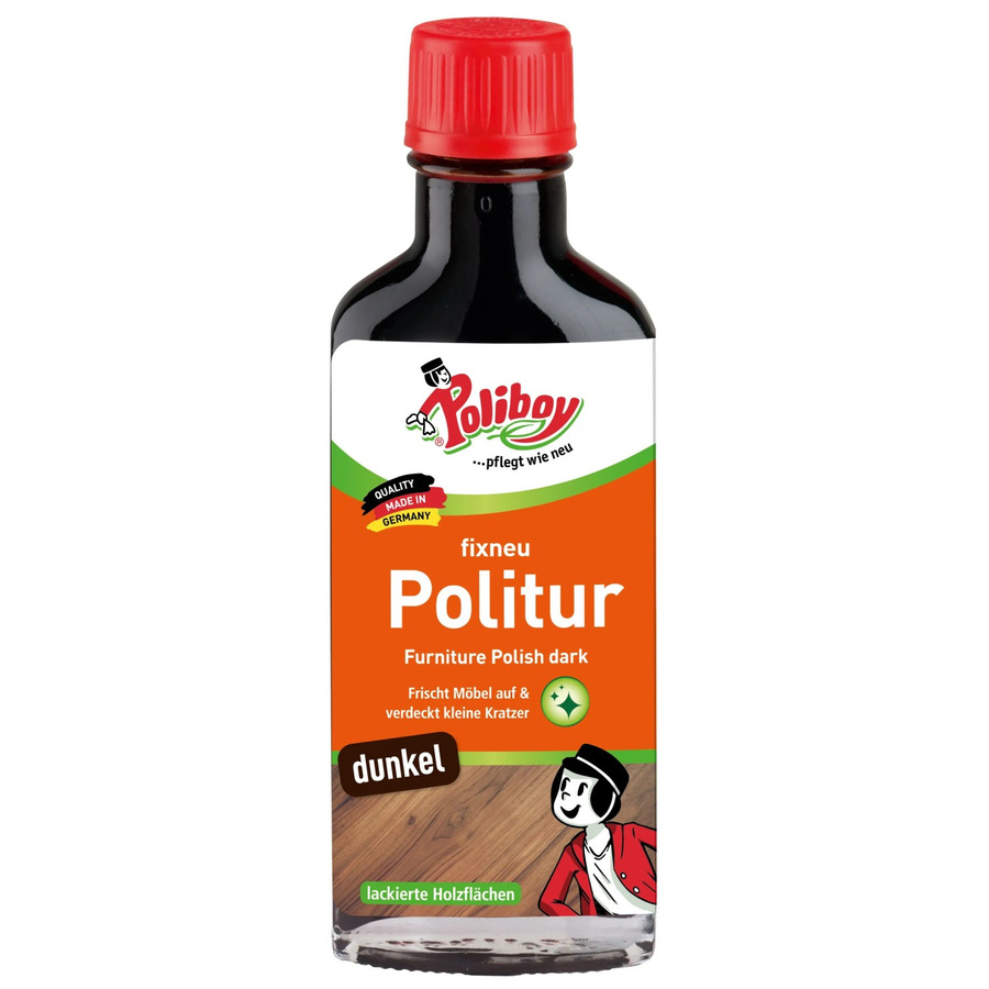 Poliboy fixneu Politur Dunkel Braun 100 ml - Bild 2
