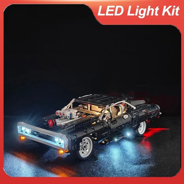 LEGO Fast & Furious Dom's Dodge Charger, LED-Baustein-Beleuchtungsset - Bild 1