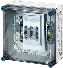 Hensel Sicherungsgehäuse 1xNH00 3p. 125A+PE+N Mi 5250, Wandmontage, Kunststoff, Weiß - Bild 1