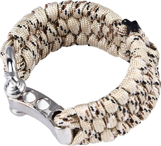 Uhrenarmband Nylon Paracord gewebt, 24mm, Wüste beige, Herren - Bild 1