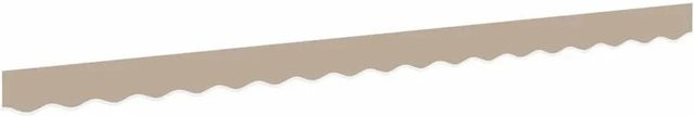 vidaXL Markisenvolant aus Polyester in Beige, B: 380 cm, H: 20 cm - Bild 1