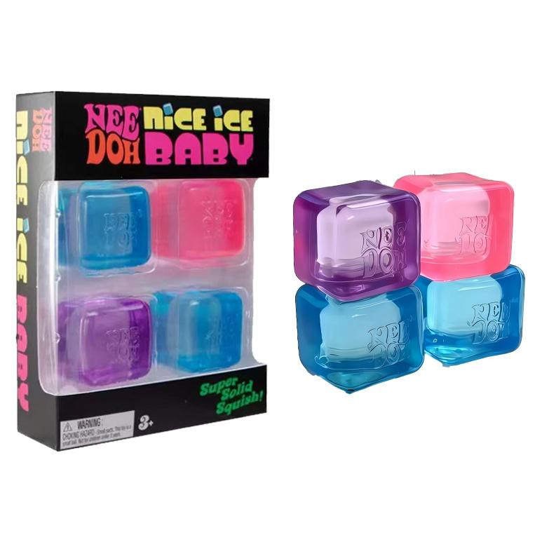 Bai Fen Bai Toys Teenie Nice Eiswürfel Fidget Spielzeug, 4er Set, pflaume - Bild 2