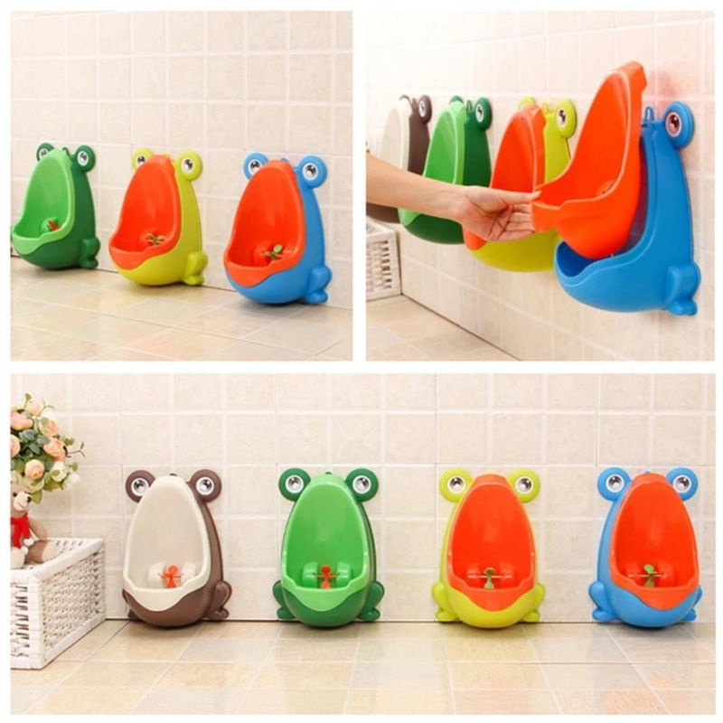 TOMTOP JMS Kinder Urinal Trainer Frosch Design mit Saugnapf und rutschfester Unterlage in Mehrfarbig - Bild 2