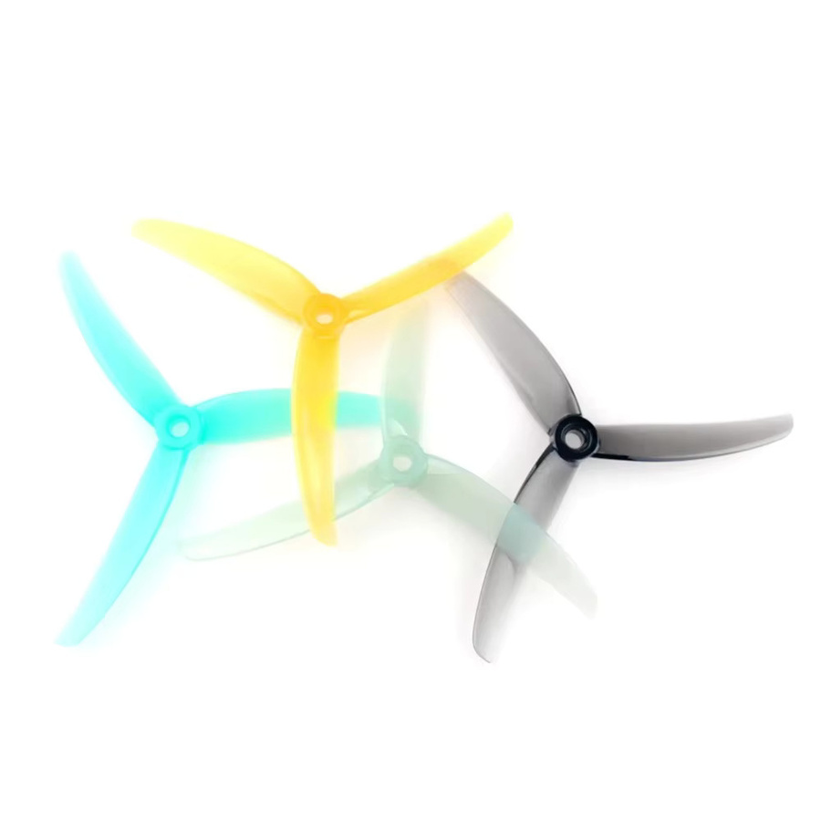 2 Paar HQPROP J37 FPV-Propeller 4,9 Zoll in Grau und Multicolour für 5 Zoll Drohnen - Bild 1