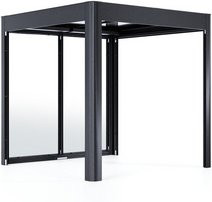 SunElements Pergola SunCover Deluxe 2.2 aus Aluminium in Schwarz, B: 233 cm, H: 229 cm - Bild 1