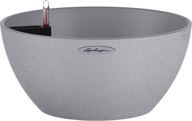 Lechuza Pflanzgefäß Cubeto Stone 30 in Steingrau Ø: 30 cm, H: 30 cm, B: 30 cm - Bild 1
