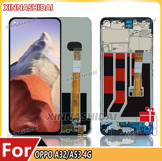 Oppo A32 und A53 4G LCD Display-Baugruppe AAA+ mit Touchscreen und Rahmen für CPH2139 Ersatzteil - Bild 1