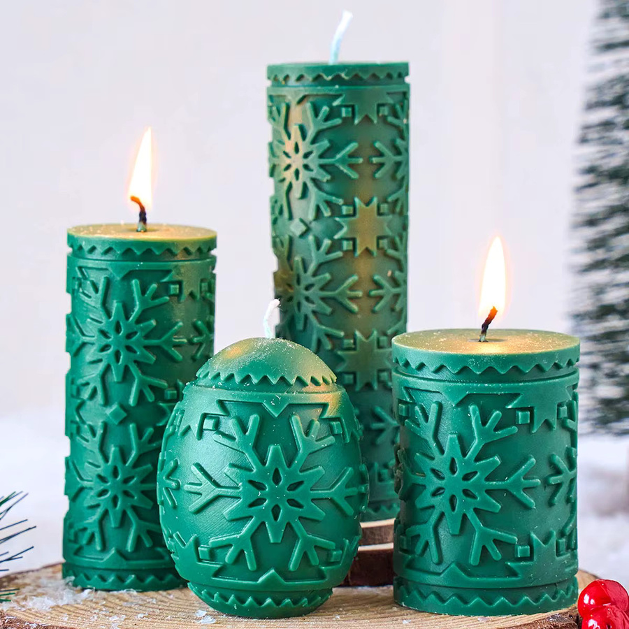Silikonform Schneeflocken für DIY Kerzen, Seife und Gips, Weihnachtsdeko Handwerk Form von UDOCOOL - Bild 3