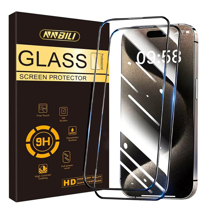 NNBILI Displayschutz aus gehärtetem Glas für iPhone 17 Serie, 2.5D High-Definition 9H Schutzglas, transparent - Bild 5
