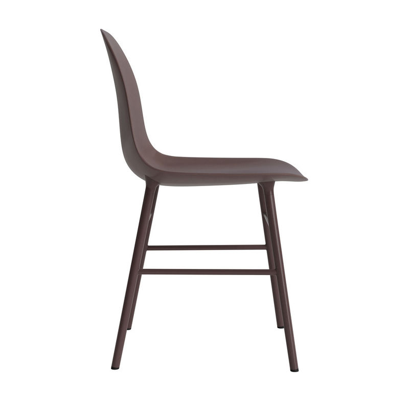 Normann Copenhagen Form Stuhl mit braunem Metallgestell in skandinavischem Design - Bild 3