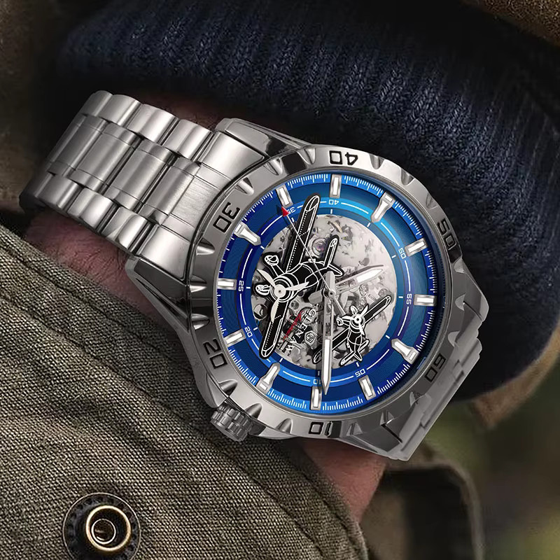 GLENAW Armbanduhr Automatik, Edelstahl, Herren - Bild 4