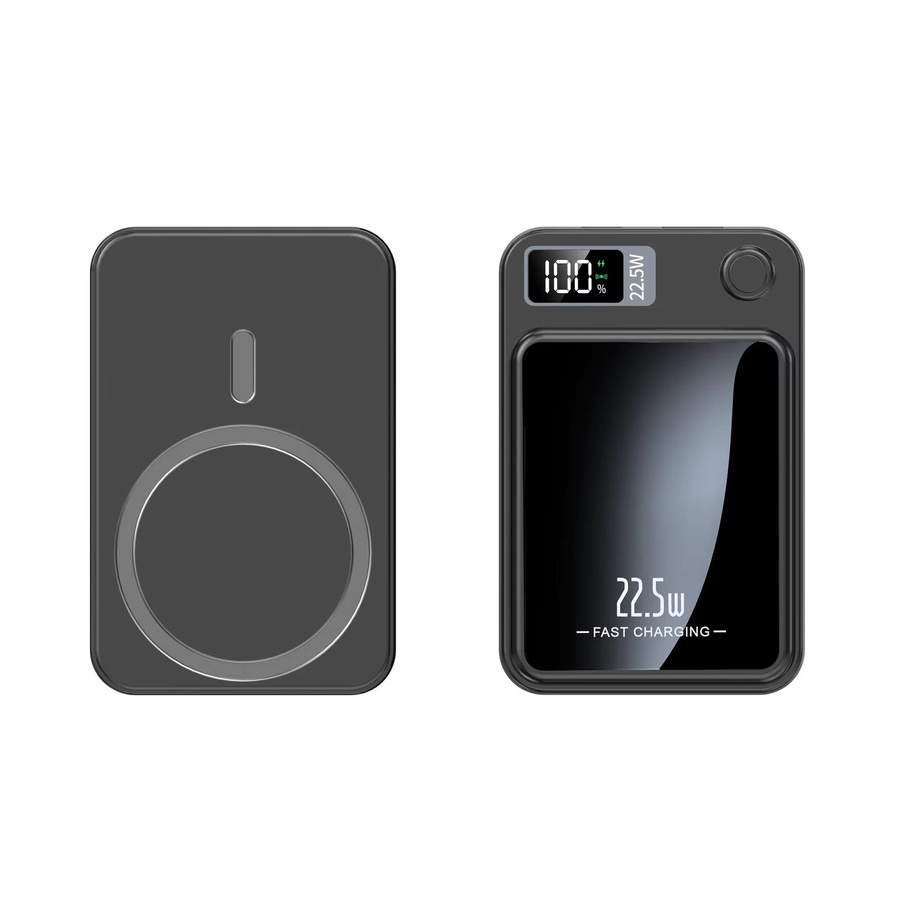 VIVO Wireless Power Bank Magnetische Externe Batterie mit 22,5 W Schnellladefunktion für Huawei Samsung und iPhone in Schwarz oder Grün - Bild 4