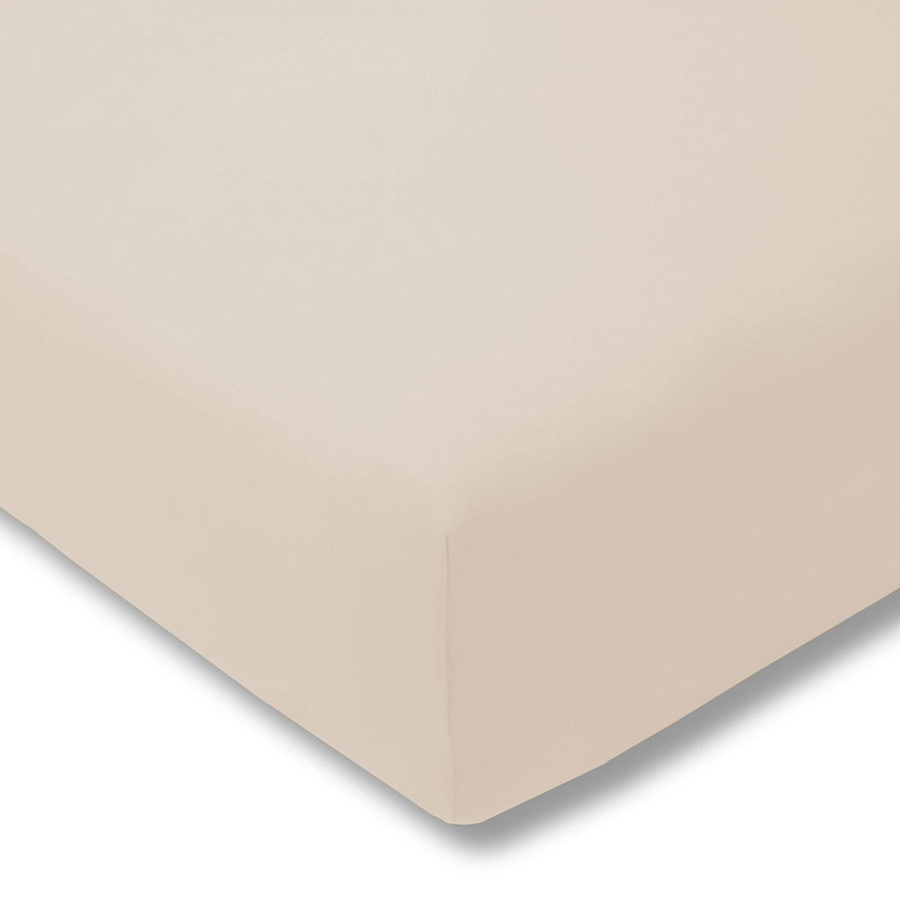 Estella Spannbetttuch aus Feinjersey in Beige, B/T: 150 x 200 cm - Bild 1