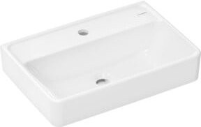 Hansgrohe Waschtisch Xanuia Q aus Keramik in Weiß, wandhängend, ohne Überlauf, B: 55,0 cm, T: 37,0 cm - Bild 1