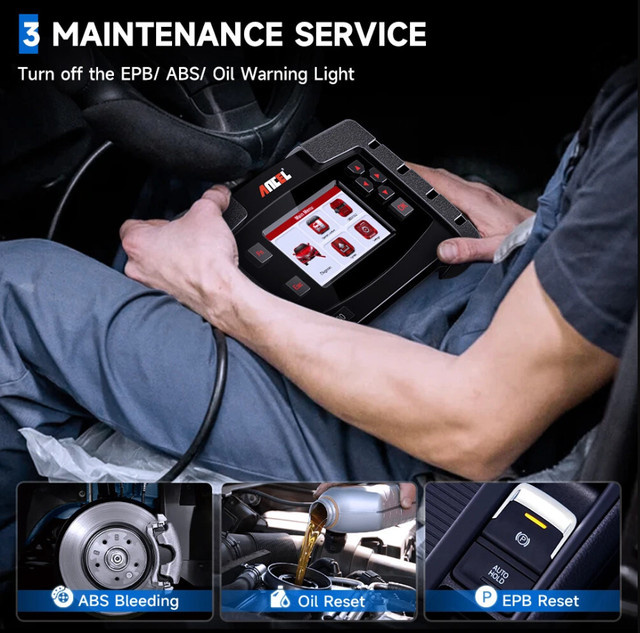 ANCEL FX5000 Automotive OBD2 Scanner Kfz-Diagnosetool in Schwarz - Bild 1