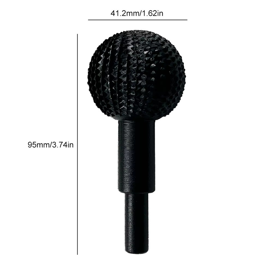 Shunmaii Extreme Sphere Rotary Burr Kugelschleifkopf für Holzbearbeitung und Holzschnitzerei, Durchmesser: 41,2 mm - Bild 4