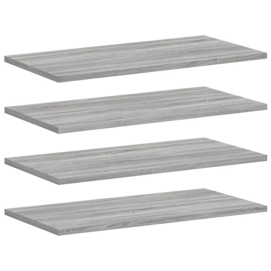 vidaXL Wandregale 4er Set in Grau Sonoma aus Holzwerkstoff, B/T/H: 60 x 30 x 1,5 cm - Bild 2