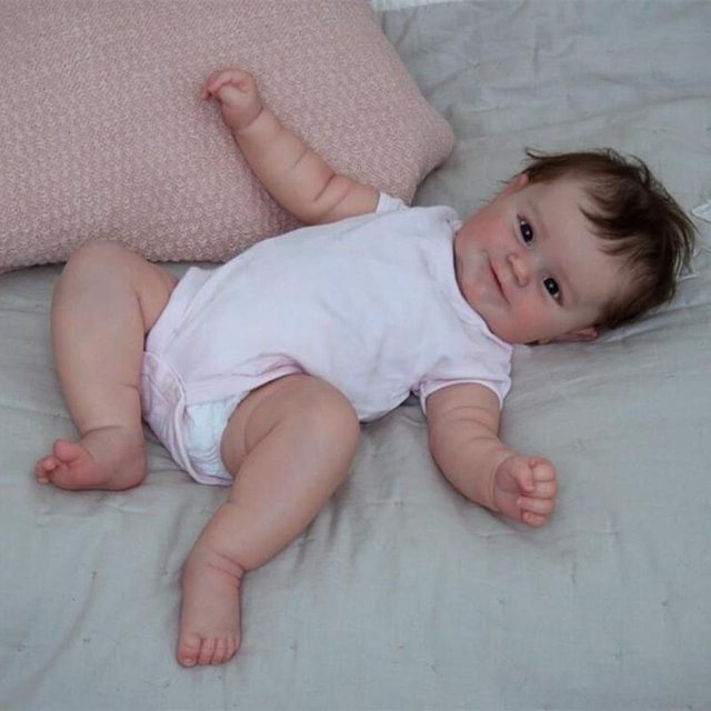NPK Wiedergeborenes Baby, Mädchen, Stoffpuppe, 50 cm - Bild 1