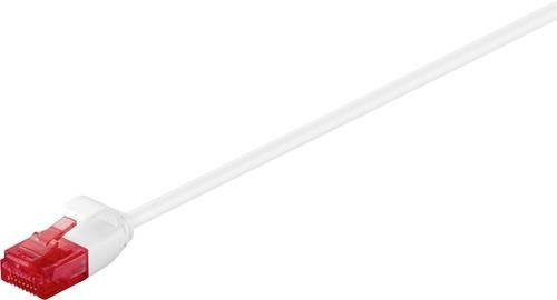 Goobay RJ45 Patchkabel CAT 6 U/UTP Ethernet LAN Kabel Weiß 0,15 m - Bild 1