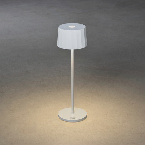 Konstsmide Positano USB-Tischleuchte LED dimmbar Weiß Höhe: 35 cm - Bild 2