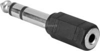 Goobay Audio-Adapter von 3,5 mm Klinke auf 6,3 mm Klinke in Schwarz und Silber - Bild 1