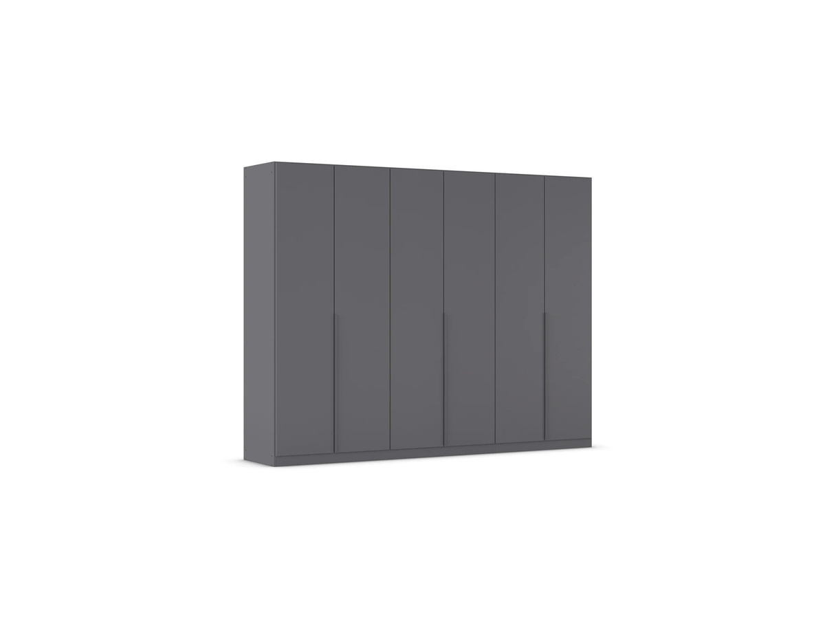 Rauch Alabama Drehtürenschrank in Graumetallic mit grauen Griffen, B: 271 cm, H: 229 cm, T: 54 cm - Bild 2