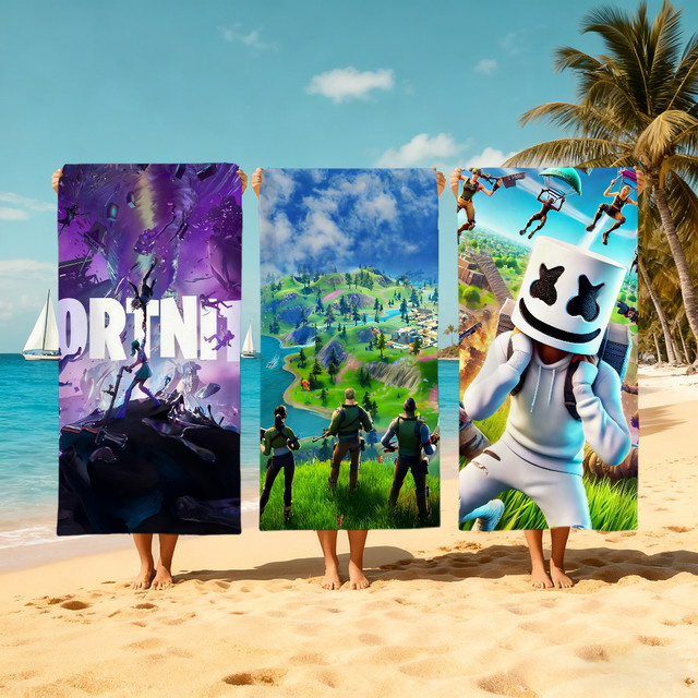 Fortnite Schnelltrocknendes Handtuch in Multicolour für Strand, Pool und Sport - Bild 1