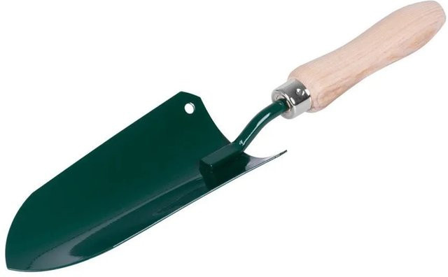 PROREGAL Blumenkelle Klein Schwarz mit Holzgriff, Breite: 80 mm, Länge: 330 mm - Bild 1
