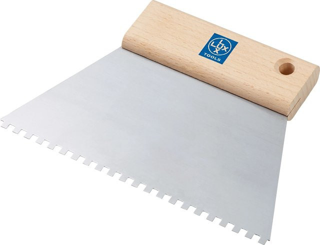 LUX-TOOLS Zahnspachtel C1 aus Stahl in Silber, Breite: 18 cm - Bild 1