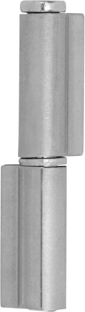 SO-TECH Anschweißband für Außenbereich aus Stahl in Schwarz mit kurzer Fahne, Durchmesser: 12 mm, Höhe: 77 mm - Bild 1