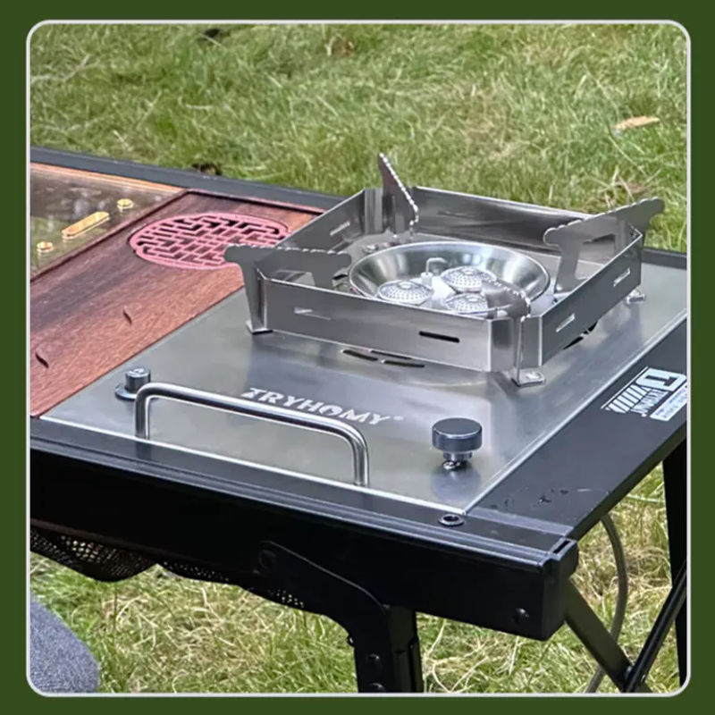 IGT Desktop Gasherd mit 3 Brennern aus Edelstahl in Silber, 7500 W Brennleistung für Camping und Barbecue - Bild 6