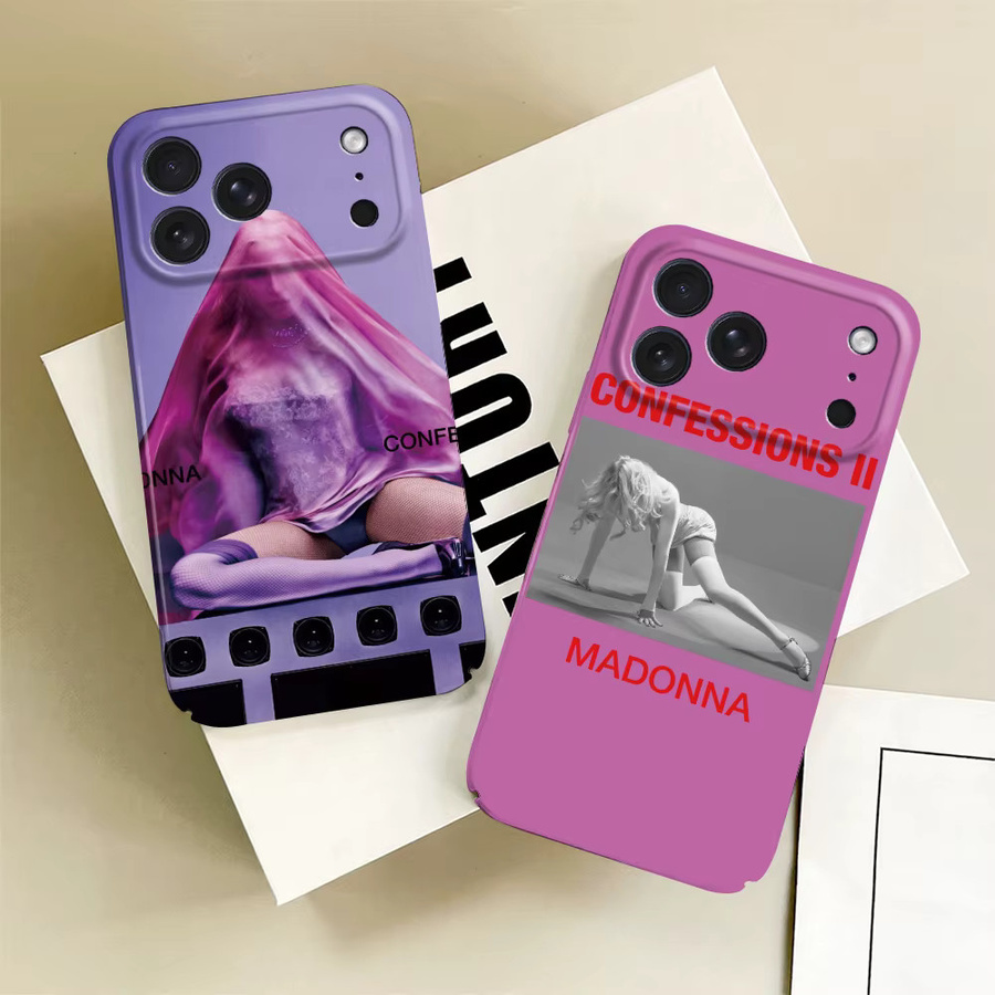 Glänzende HD-Hartschalenhülle M-Madonna Singer Confessions II für iPhone 17 16 15 14 13 12 11 Plus Pro Max Mini in Purple - Bild 1