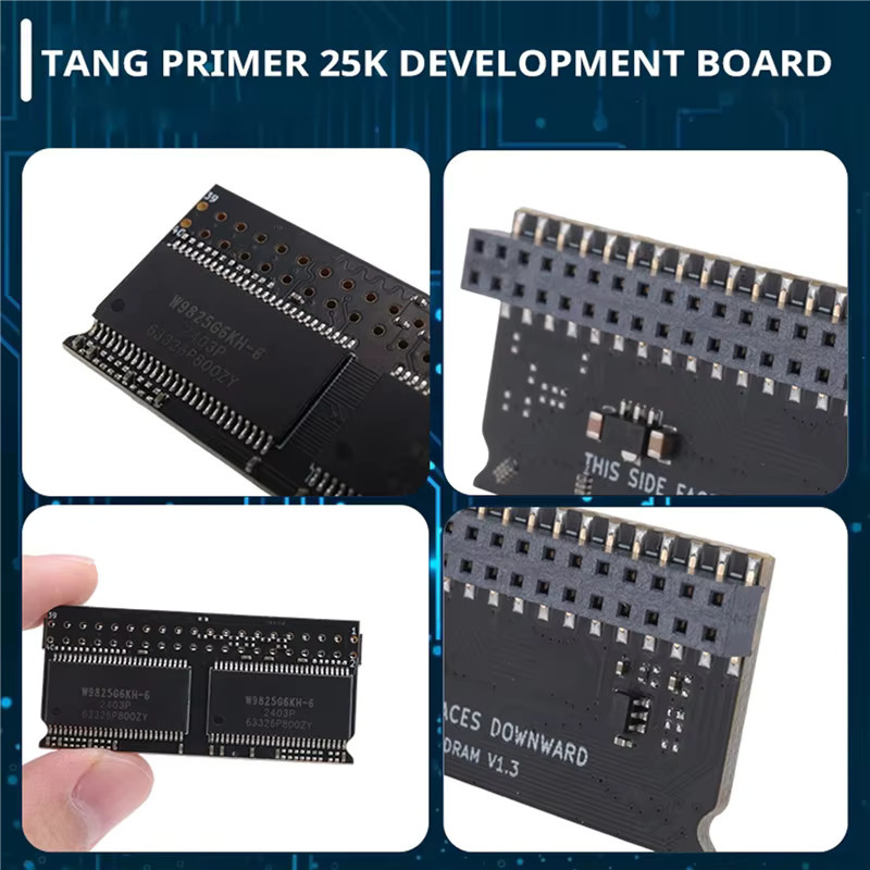 GOWIN ABZW 2X Tang Primer 25K FPGA Entwicklungsboard mit RISC-V, 23K LUT4, PMOD und SDRAM in Schwarz - Bild 3