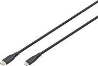 Digitus USB-C auf Lightning Kabel USB 2.0 aus Silikon Schwarz 1,00 m MFi zertifiziert - Bild 2