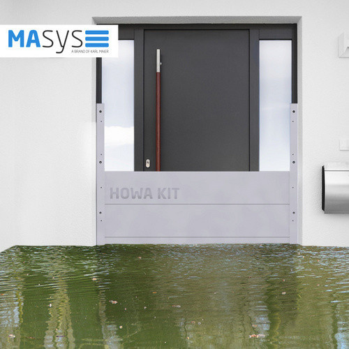 MaSys Hochwasser-Set Large in Silber aus Aluminium, H x B: 200 x 60 cm - Bild 2
