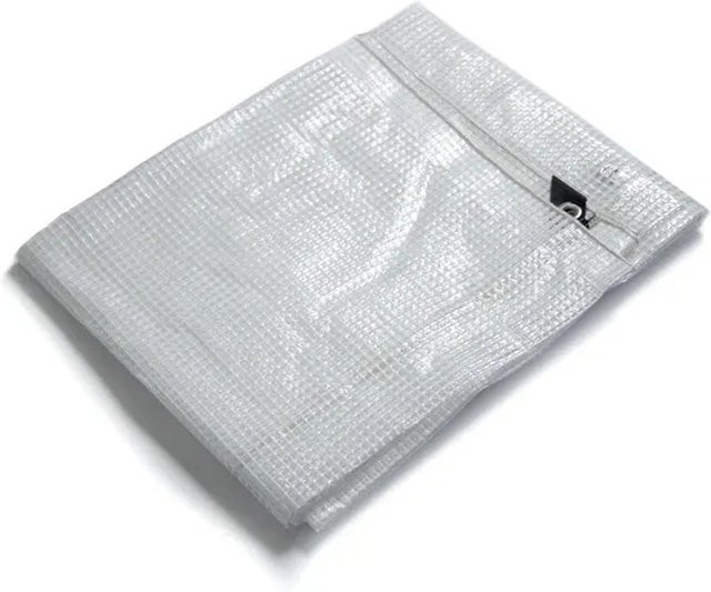 casa pura Abdeckplane Leno Weiß/Transparent 240 g/m² - Bild 1